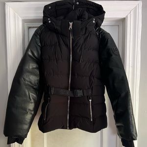 Rudsak Down Jacket with Leather Sleeves